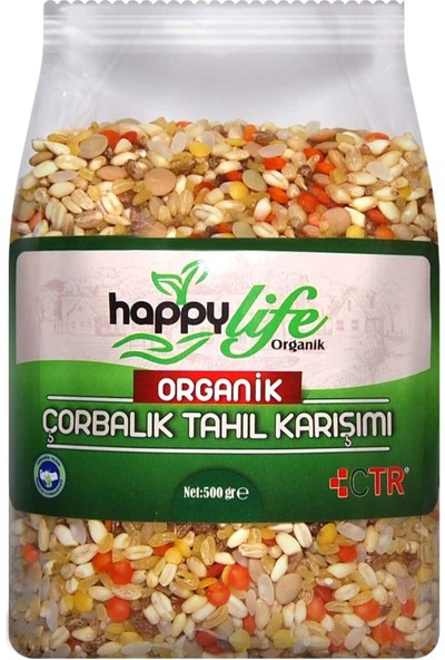 Happy Life Organik Çorbalık Tahıl Karışım 500 gr