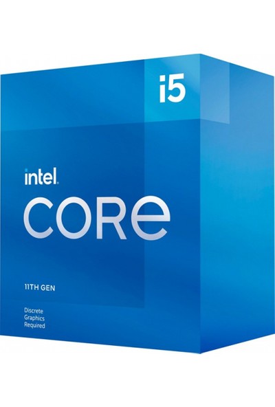 Intel Core i5-11400F 6 Core 2.6GHz 12MB 65W LGA1200 11.nesil Box (Grafik Kart Yok Fan Var)