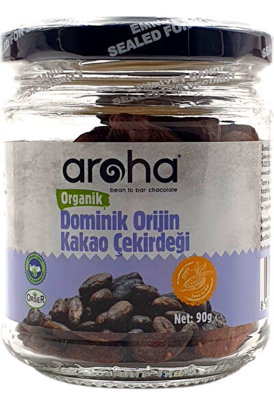Aroha Organik Ham Kakao Çekirdeği Dominik Orijin 90 gr