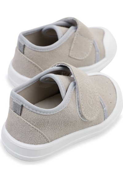 Civil Baby Erkek Bebek Keten Ilk Adım Ayakkabısı 19-21 Numara Gri