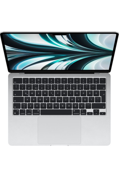 Apple MacBook Air M2 Çip 8GB 256GB SSD macOS 13" Taşınabilir Bilgisayar Gümüş MLXY3TU/A