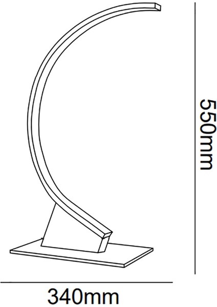 TRA20011 Eco 55*25 cm LED Masa Lambası Type-C Eye - Işık Rengi 4000K Doğal Beyaz