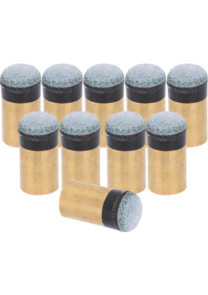 10 Parça Snooker Bilardo Işaret Uçları Tip Üzerinde Vidalı Bakır 12MM (Yurt Dışından)