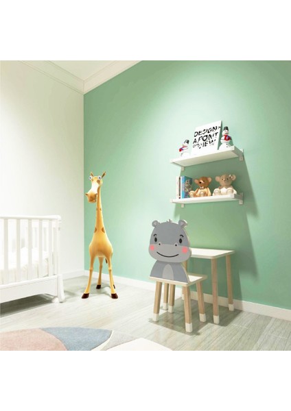 Ahşap Çocuk Aktivite Sandalyesi Mdf - Baby Hippo