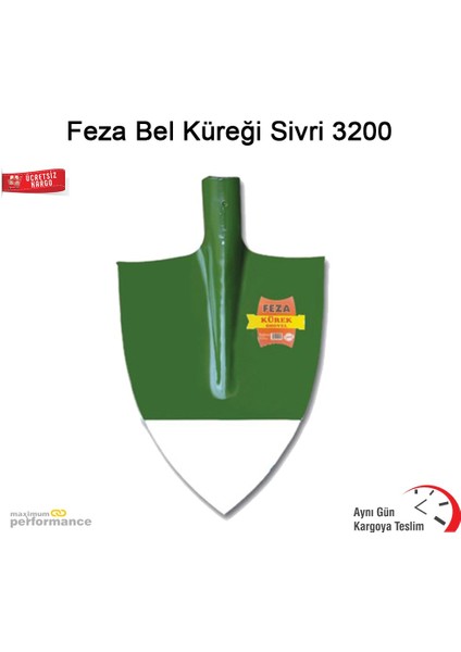 Feza Bel Küreği Sivri 3200