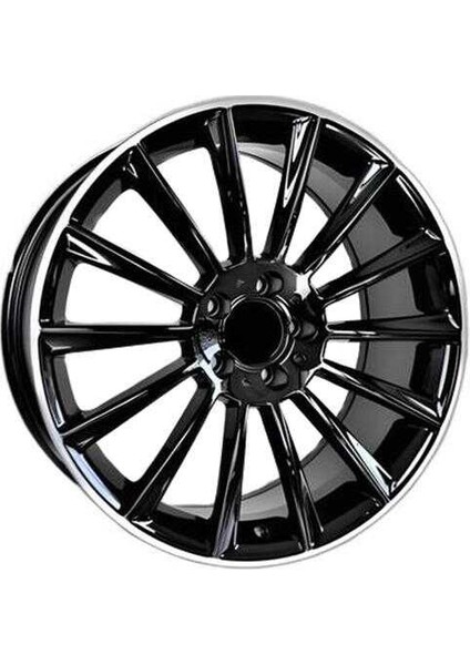 EMR-A1017-25 9.5X19"-5X112 ET48 66.6 Black Lip Diamond Jant (4 Adet)