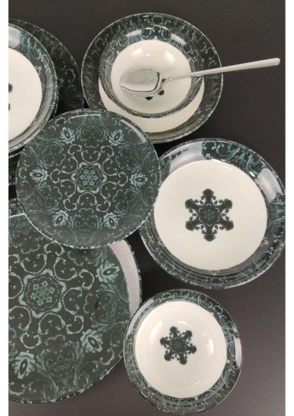 CKR4021 Dijital Baskılı 24 Parça Porselen Yemek Takımı fiyatları