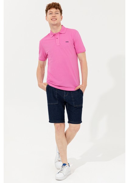 Erkek Pembe Basic T-Shirt 50251701-VR041