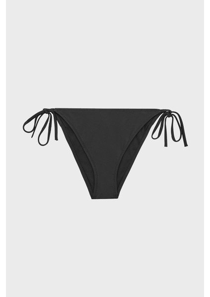 Logolu Yandan Bağlamalı Bikini Altı Bayan Bikini Altı KW0KW01858 Beh
