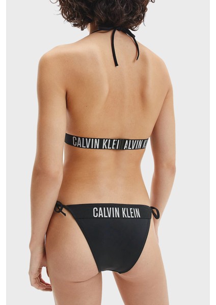 Logolu Çıkarılabilir Dolgulu Üçgen Bikini Üstü Bayan Bikini Üstü KW0KW01824 Beh
