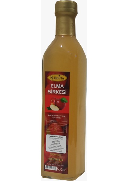 Limon Sarımsak Maydanoz Sirkesi Cam Ambalaj 500 ml