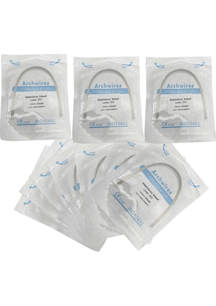 10'lu Diş Ortodontik Süper Elastik Paslanmaz Çelik Yuvarlak Kemer Tel 014 (Yurt Dışından) modelleri