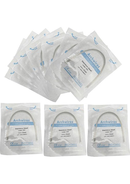 10'lu Diş Ortodontik Süper Elastik Paslanmaz Çelik Yuvarlak Kemer Tel 014 (Yurt Dışından) fırsatları