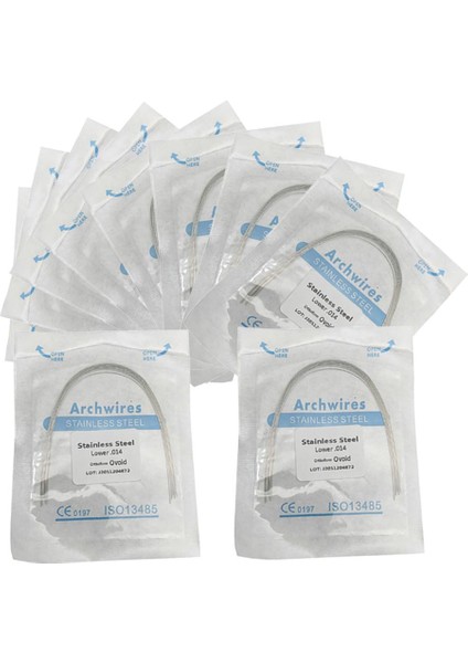 10'lu Diş Ortodontik Süper Elastik Paslanmaz Çelik Yuvarlak Kemer Tel 014 (Yurt Dışından) indirimleri