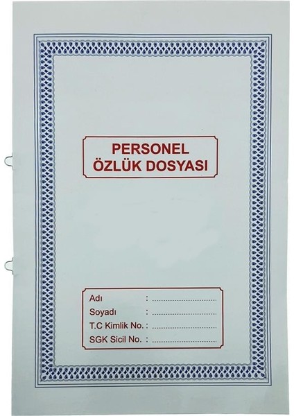 225 Personel Özlük Dosyası 21 x 30 - 10 Adet