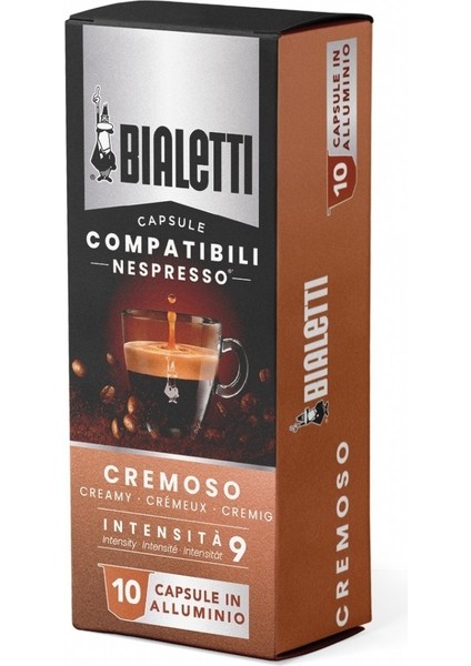 Caffe Cremoso Alüminyum Nespresso Uyumlu 10'lu Kapsül Kahve (96080352)