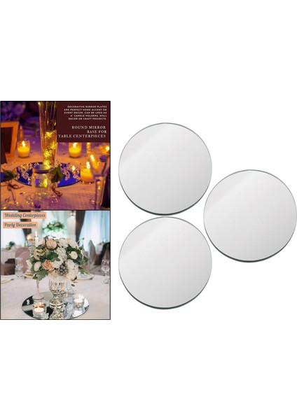 Akrilik Yuvarlak Ayna Plaka Mum Tabağı (Yurt Dışından) modelleri