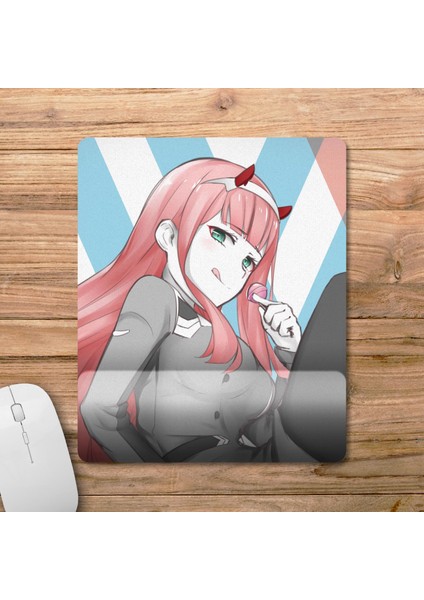 Darling In The Franxx - Zero Two Bilek Destekli Mousepad Model - 3