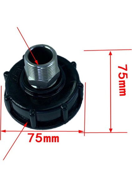 Dayanıklı Ibc Tote Adaptörü 3/4 S60X6 Ibc Tote Parçaları Musluk Aksesuarları (Yurt Dışından)