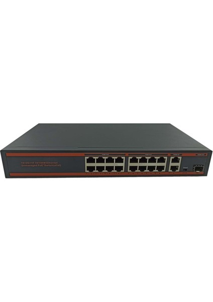 ND1PD1622LFGX 16 Port Poe+ 10/100 Mbps 2 Port 10/100/1000 Mbps Uplink 1 Port Sfp Switch