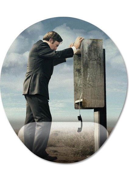 Better Call Saul Bilek Destekli Mousepad Model - 1 Oval