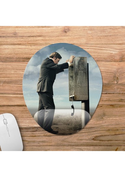 Better Call Saul Bilek Destekli Mousepad Model - 1 Oval