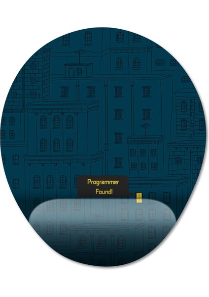 Programcı / Coder Bilek Destekli Mousepad Model - 2 Oval