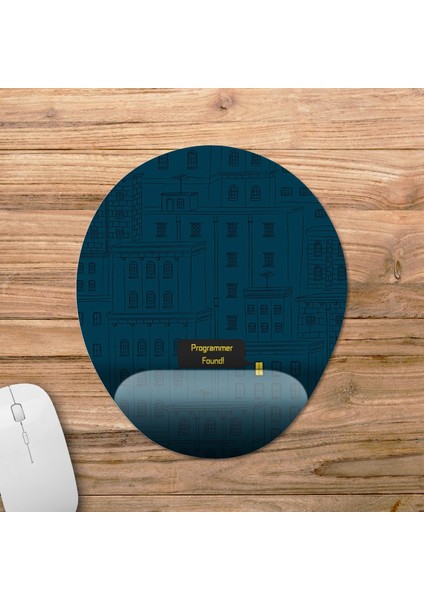 Programcı / Coder Bilek Destekli Mousepad Model - 2 Oval