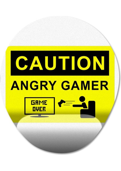 Gamer / Oyuncu Bilek Destekli Mousepad Model - 2 Oval