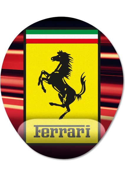 Ferrari Bilek Destekli Mousepad Model - 4 Oval