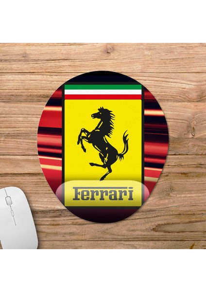 Ferrari Bilek Destekli Mousepad Model - 4 Oval