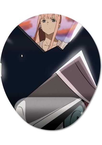 Darling In The Franxx Bilek Destekli Mousepad Model - 4 Oval