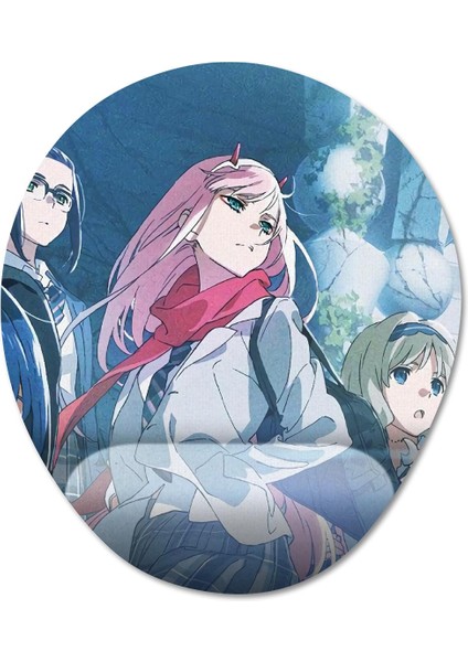 Darling In The Franxx Bilek Destekli Mousepad Model - 5 Oval