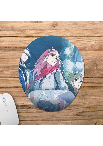 Darling In The Franxx Bilek Destekli Mousepad Model - 5 Oval