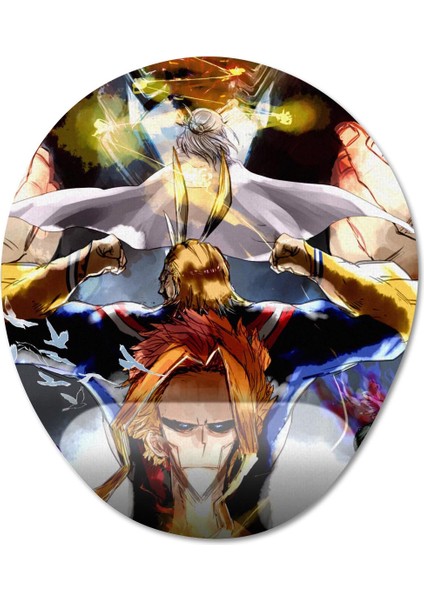 My Hero Academia Bilek Destekli Mousepad Model - 6 Oval
