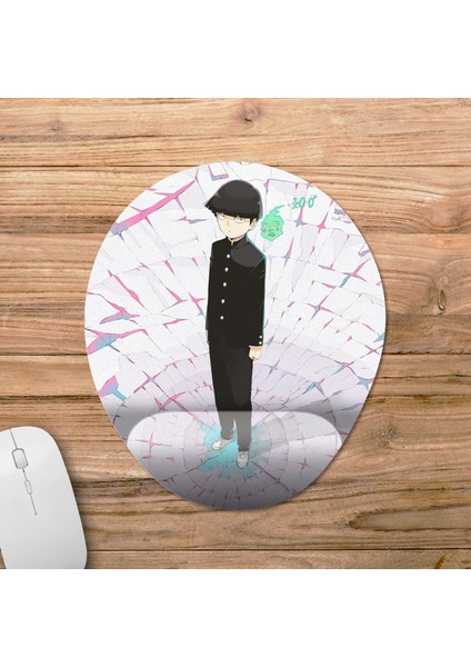 Mob Psycho 100 Bilek Destekli Mousepad Model - 1 Oval