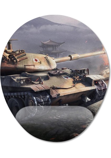 World Of Tanks Bilek Destekli Mousepad Model - 1 Oval