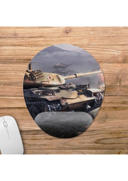 World Of Tanks Bilek Destekli Mousepad Model - 1 Oval