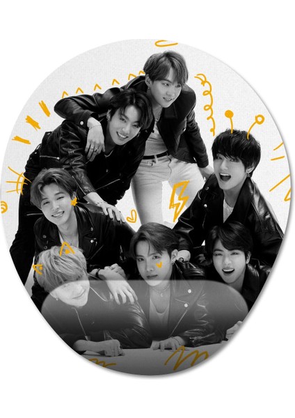 Bts Bilek Destekli Mousepad Model - 1 Oval
