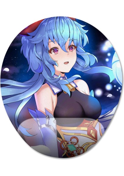 Genshin Impact - Ganyu Bilek Destekli Mousepad Model - 2 Oval