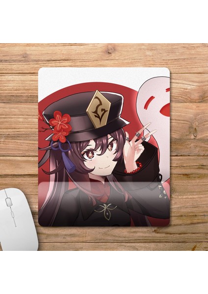 Hu Tao - Genshin Impact Bilek Destekli Mousepad Model - 1