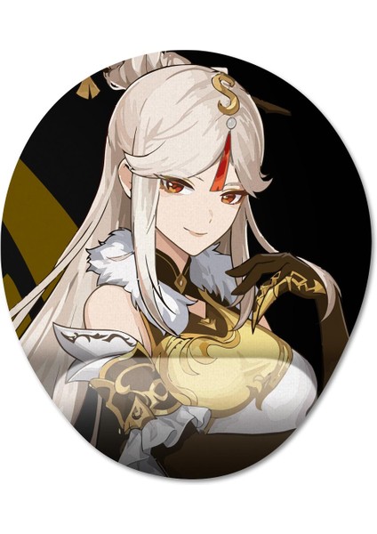 Genshin Impact - Ningghuang Bilek Destekli Mousepad Model - 1 Oval