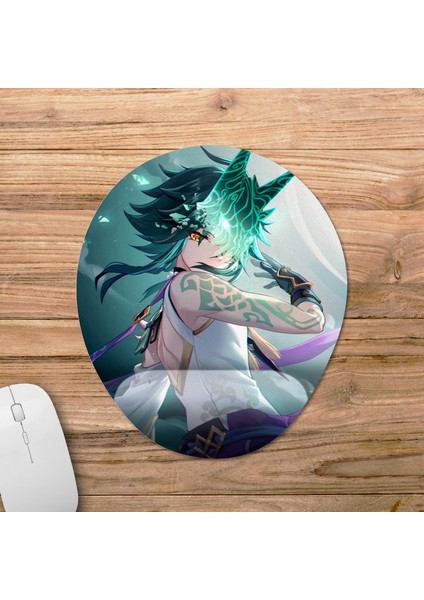Genshin Impact - Xiao Bilek Destekli Mousepad Model - 1 Oval fiyatları