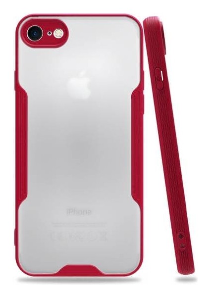 Apple iPhone 8 Tam Korumalı Renkli Kenarlı Parfe Kılıf Ekran Koruyucu
