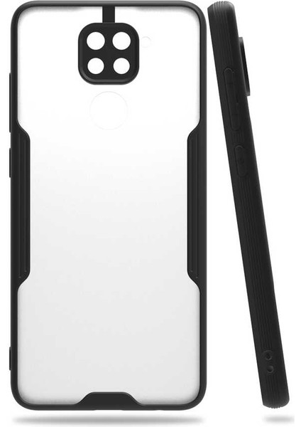 Xiaomi Redmi Note 9s Tam Korumalı Renkli Kenarlı Parfe Kılıf Ekran Koruyucu