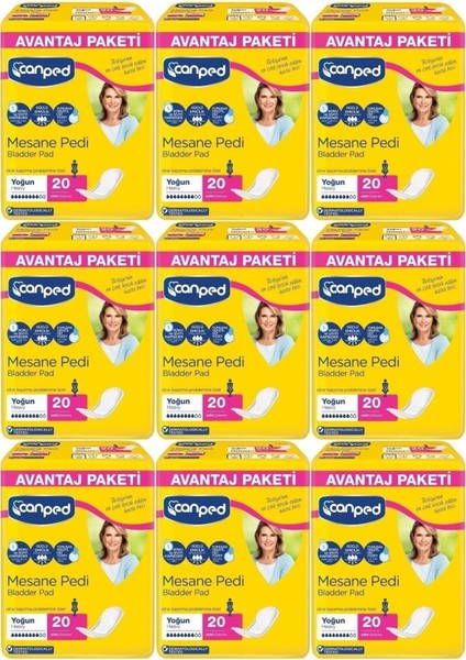 Mesane Pedi Klasik Seri L Beden Büyük Boy Yüksek Emici 180 Adet Ekonomik Paket