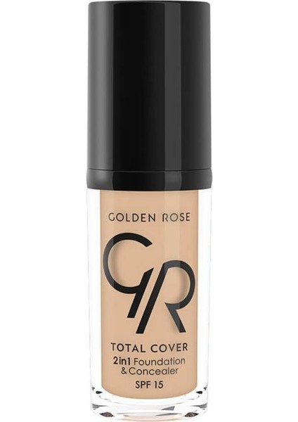 Golden Rose Total Cover 2in1 Fondöten&Concealer No:05