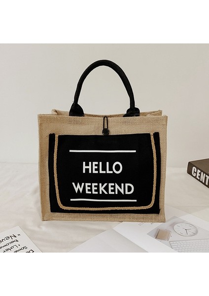 Tuval Çanta Kadın Büyük Kapasiteli Omuz Çantası (Yurt Dışından)