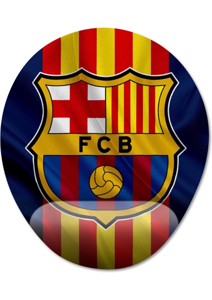 Barcelona Bilek Destekli Mousepad Model - 1 Oval
