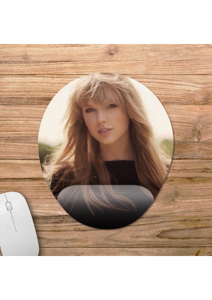 Taylor Swift Bilek Destekli Mousepad Model - 2 Oval
